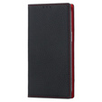 Flip case for iPhone 15, Litchi Skin Grain, black