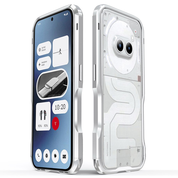 Case LUPHIE for Nothing Phone 2a / 2a Plus, Armor Bumper, silver
