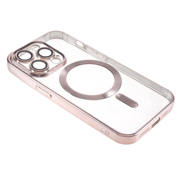 Case for iPhone 13 Pro, Electro MagSafe, pink + Screen Glass