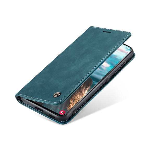 CASEME case for Samsung Galaxy S21 FE, Leather Wallet Case, green