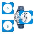 2x ERBORD Tempered Glass for Huawei Watch GT 5 41mm, with mounting frame