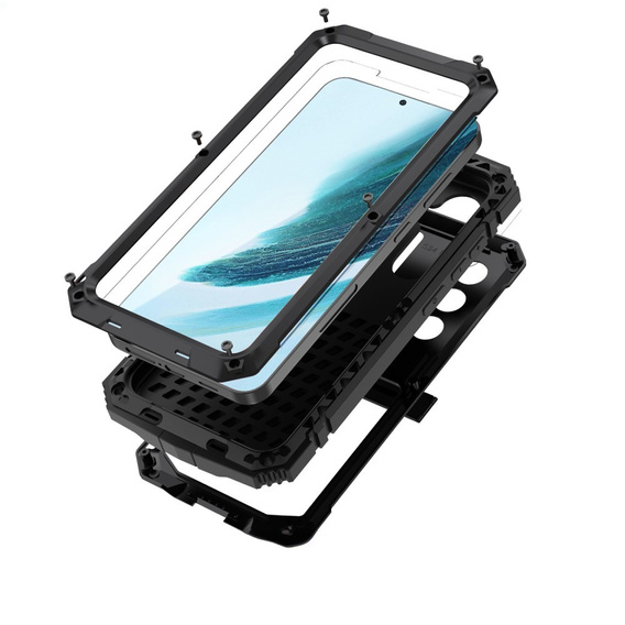Armored case for Samsung Galaxy S25+ Plus, R-JUST, black