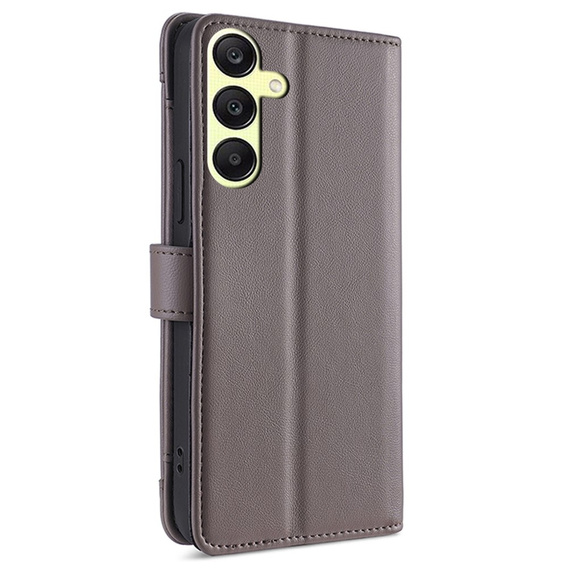Flip case for Samsung Galaxy A25 5G, Wallet Zipper Pocket, grey
