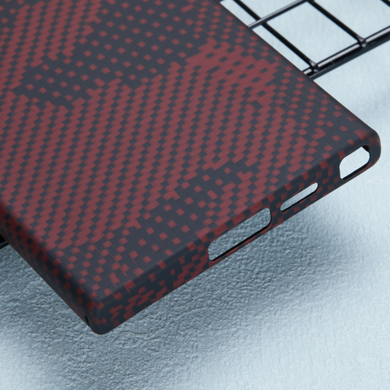 Case for Samsung Galaxy S24 Ultra, Aramid Fiber MagSafe, red