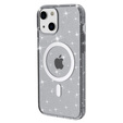 Case for iPhone 14 Plus, Glittery, for MagSafe, black