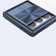 Case for Samsung Galaxy S22 Ultra, Slide Camera, blue