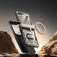 Case with magnetic stand for Samsung Galaxy Z Flip7 FE / Z Flip6, grey