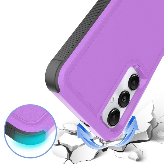 Armored Case for Samsung Galaxy A05s 4G, Dual Shockproof, purple