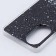 Case for Oppo A58 4G, Glittery, black