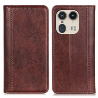 Flip case for Motorola Edge 50 Ultra, Split Leather, brown