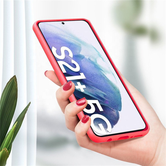 Case for Samsung Galaxy S21+ Plus, Silicone Lite, red