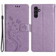 Flip case for Samsung Galaxy A55 5G, Wallet, Butterfly, purple