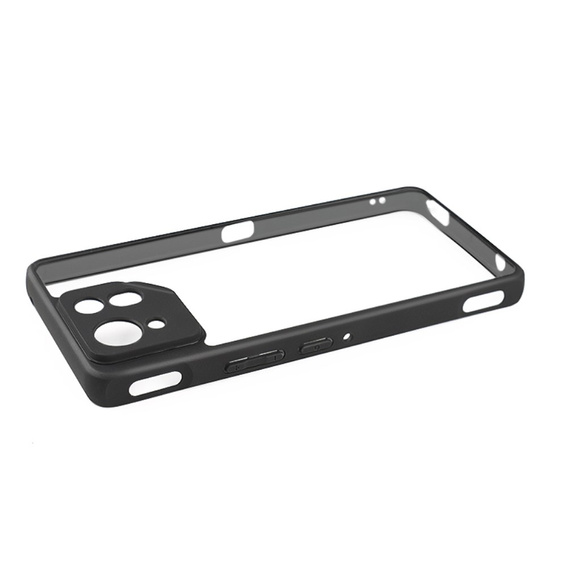 Case for ASUS ROG Phone 8 Pro, Fusion Hybrid, with camera protection, transparent / black