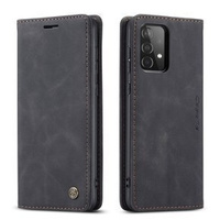 CASEME case for Samsung Galaxy A52 / A52s, Leather Wallet Case, black