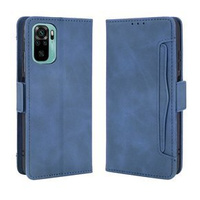 Flip case for Xiaomi Redmi Note 10/10S, Card Slot, blue
