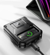 Armored Case for Samsung Galaxy Z Flip 4 5G, Dexnor Clip Holder, black