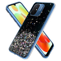 Case for Xiaomi Redmi 12C, Glittery, black