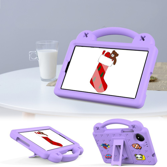 Children's case for Xiaomi Redmi Pad SE 8.7", Cute Patterns, with stand, purple