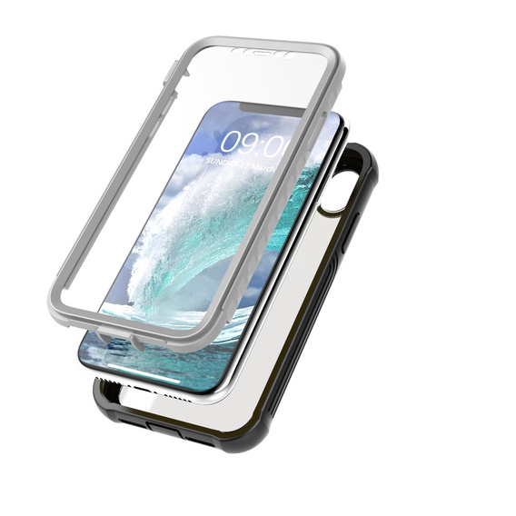 Case for iPhone XR, Shockproof, with film, black
