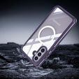 Case for Samsung Galaxy A36 / Samsung Galaxy A56, Shockproof, with glass, for MagSafe, purple