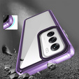 Case for Oppo Reno 12 Pro, Fusion Hybrid, transparent / purple