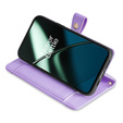 Flip case for OnePlus 12 5G, Wallet Zipper Pocket, purple