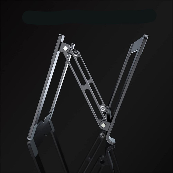 Aluminum laptop stand, ERBORD ProDesk Stand, gray