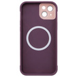 Case for iPhone 15 Plus, ERBORD Armor Mag, maroon