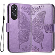 Flip case for Oppo A60, Butterfly, purple