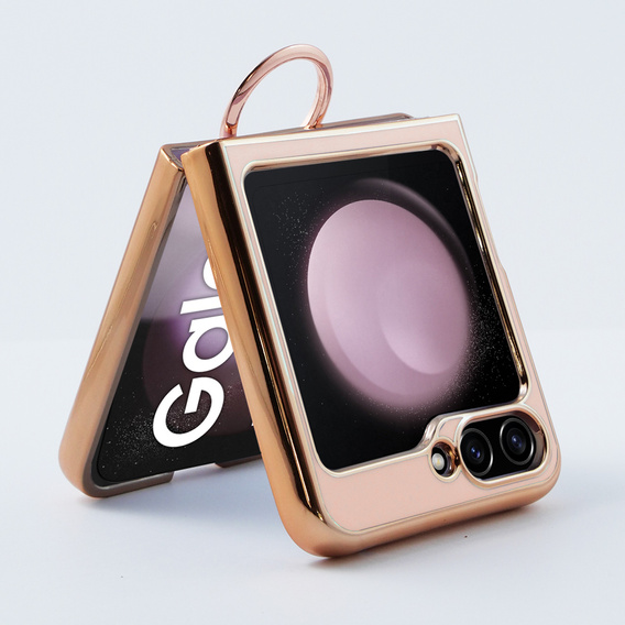 Case for Samsung Galaxy Z Flip 5 5G, Electro Ring, pink