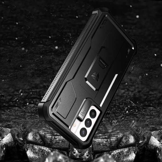 Armored case for Samsung Galaxy S21 FE, Dexnor Full Body, black