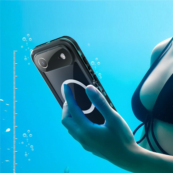 Case for iPhone Air, Waterproof IP68, SHELLBOX MagSafe, blue