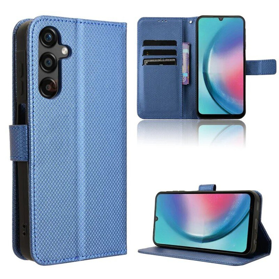 Flip case for Samsung Galaxy M55 5G, Wallet Smart Magnet, blue