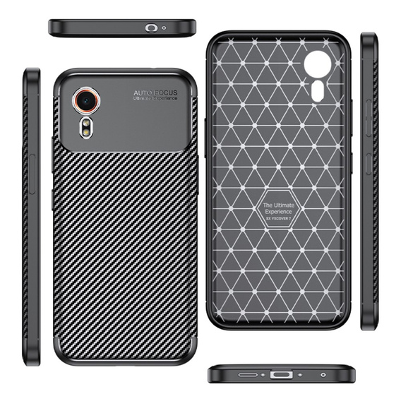 Case for Samsung Galaxy Xcover 7, Carbon Gel, black