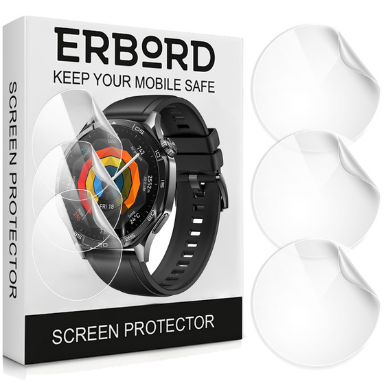 3x ERBORD hydrogel film for Huawei Watch GT 5 46mm