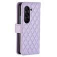 Flip case for Samsung Galaxy Z Fold6 5G, Wallet, BINFEN COLOR, purple