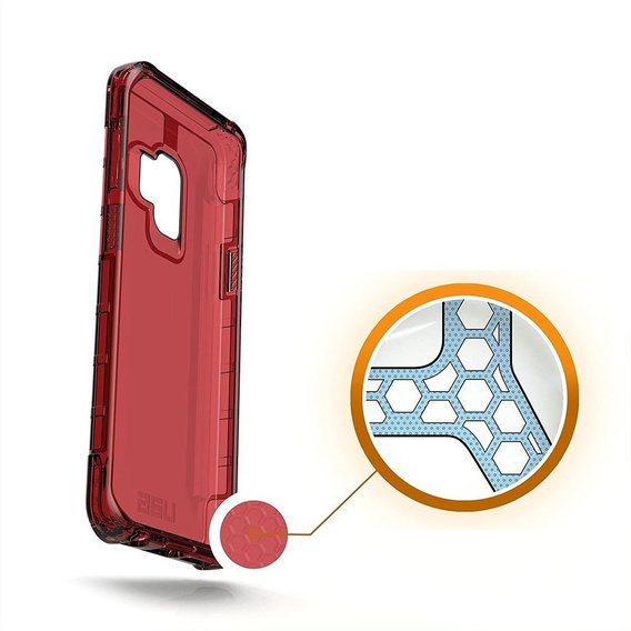Urban Armor Gear Case for Samsung Galaxy S9, Plyo, red