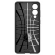 Spigen case for Samsung Galaxy S25 Edge, Liquid Air, black + 9H Tempered Glass