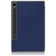 Case for Samsung Galaxy Tab S9, Smartcase with stylus space, dark blue