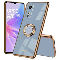 Case for Oppo A78 5G, Electro Ring, blue