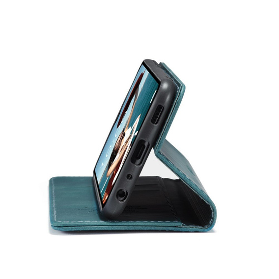 CASEME case for Samsung Galaxy A12 / M12 / A12 2021, Leather Wallet Case, blue