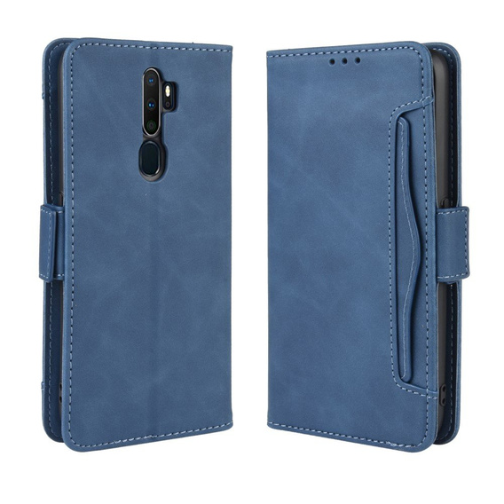 Flip case for Oppo A9 2020/A5 2020, Card Slot, blue