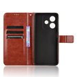 Flip case for Oppo A40 / Oppo A40m, Crazy Horse Wallet, brown