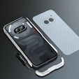 Case LUPHIE for Nothing Phone 2a / 2a Plus, Armor Bumper, silver