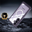 Case for Samsung Galaxy S25 FE, Shockproof, with glass, for MagSafe, purple