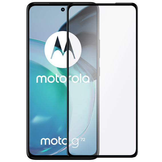 3D Tempered Glass for Motorola Moto G72, black
