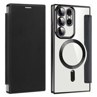 Flip case for Samsung Galaxy S23 Ultra, RFID Wallet MagSafe CamShield, black