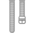 Silicone strap for 20mm Soft Hollowed-out, Grey