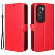 Flip case for Oppo Reno 12, Crazy Horse Wallet, red