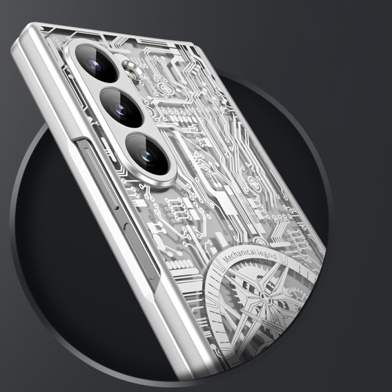 Case for Samsung Galaxy Z Fold6 5G, Mechanical Legend, silver